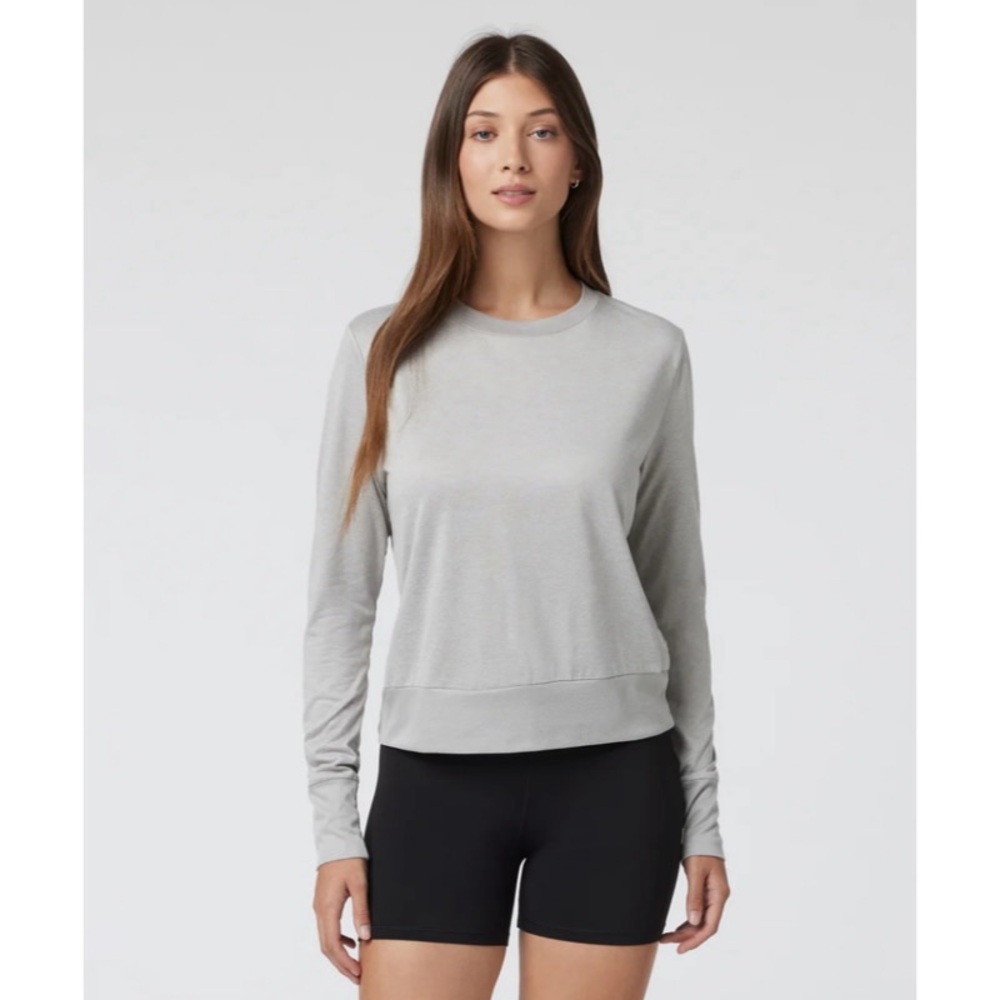 Vuori Daydream Crew light heather grey size S small